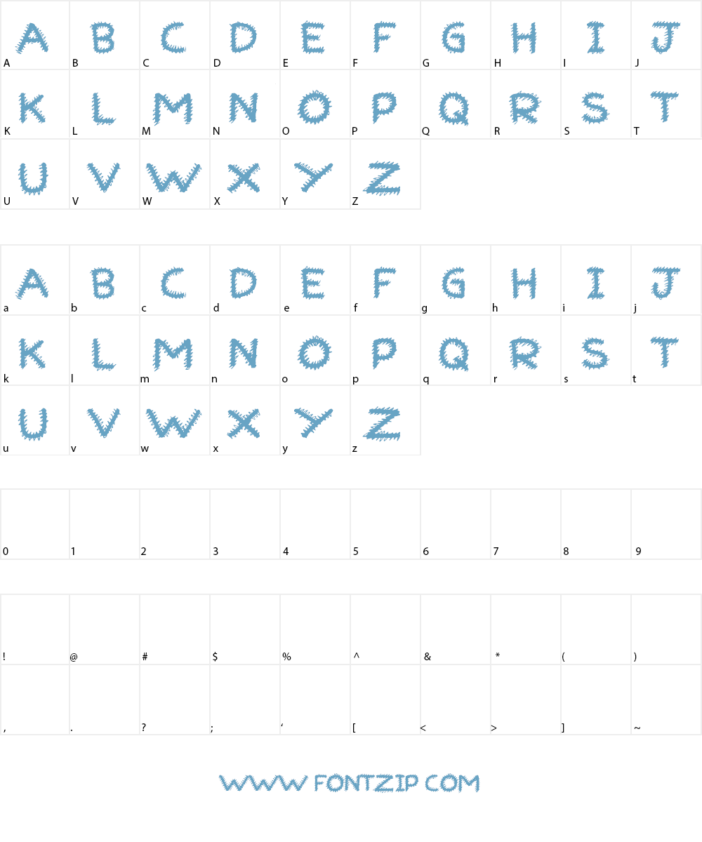 Ruff Ruff Font Character
